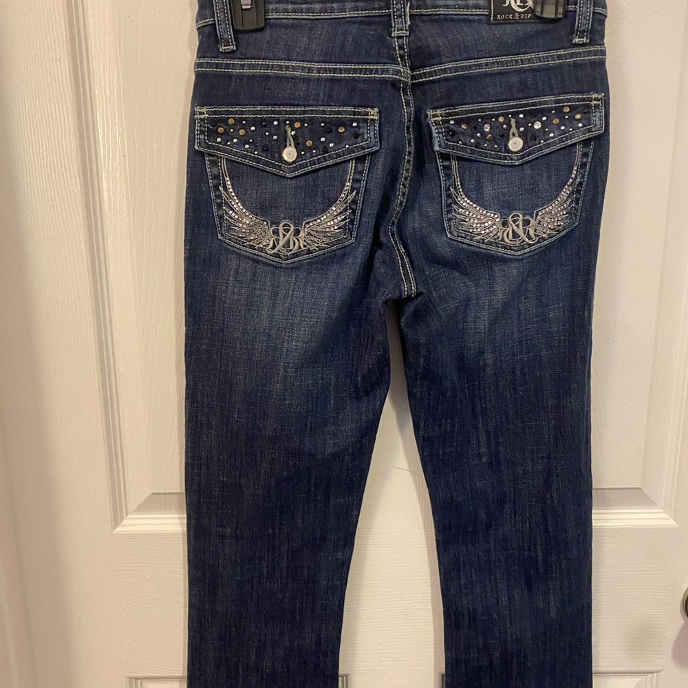 Rock & Republic Dark Blue Boot Cut Jeans - Picture 2 of 3